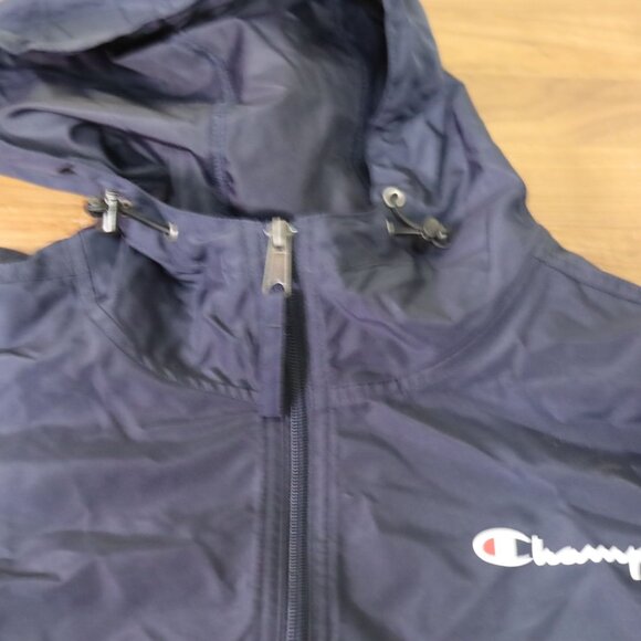 Champion Logo V1015 Full Zip Jacket Lightweight Wind Water Resistant Men's M NWT - Picture 5 of 6